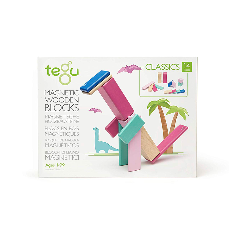 Magnetic Wooden Blocks 14-Piece Set