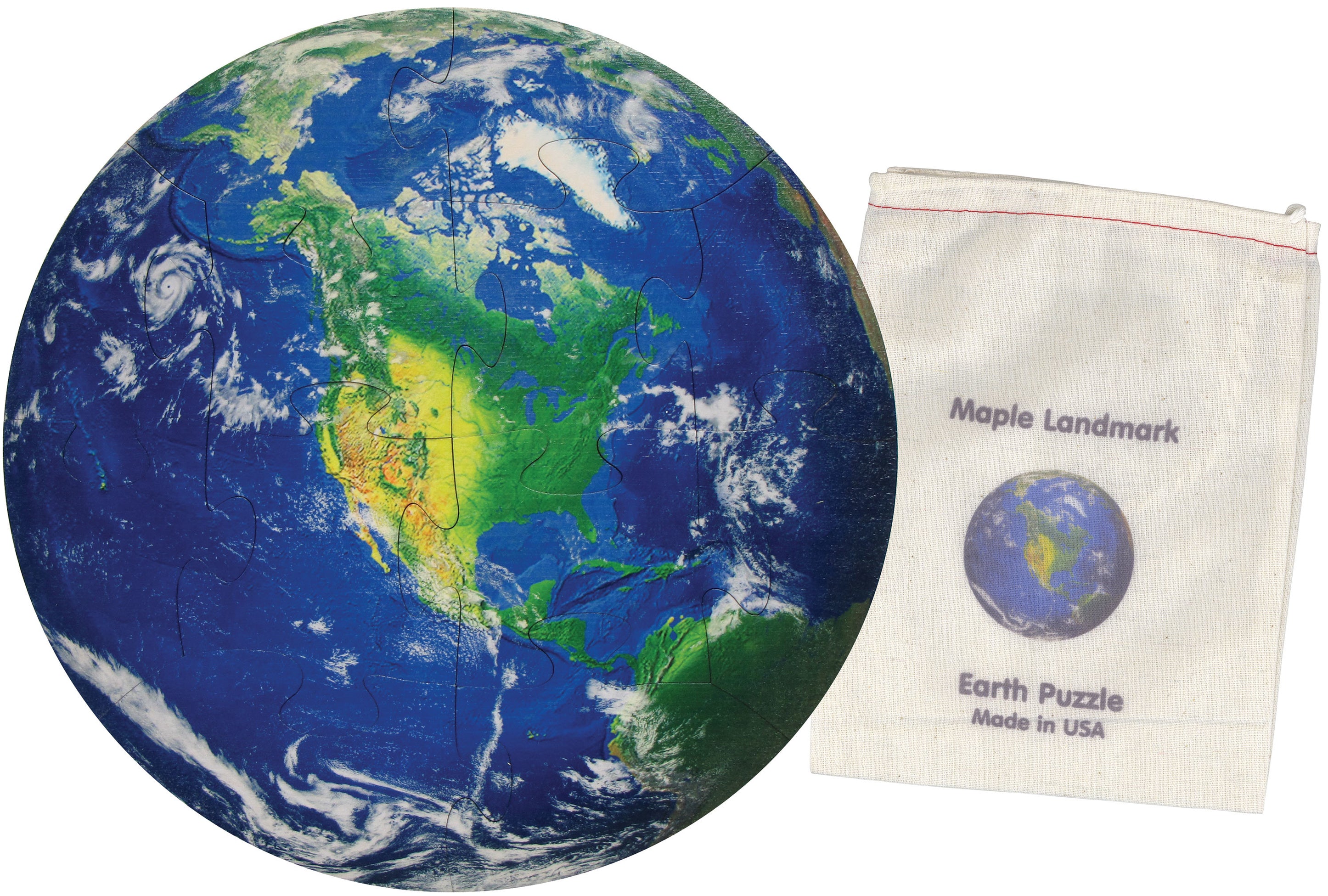 Continents: Earth Wooden Jigsaw Puzzle