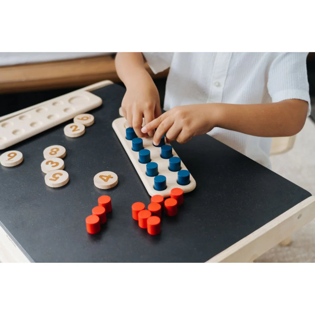 Wooden Ten Frame - Units and Numbers