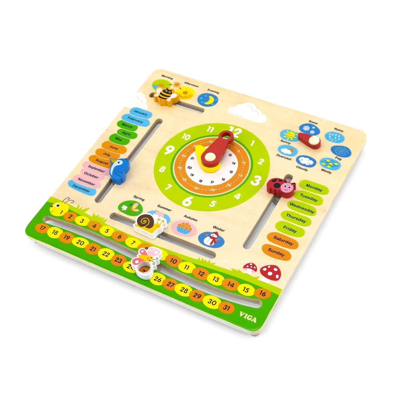 Interactive Calendar, Weather, and Time Learning Set