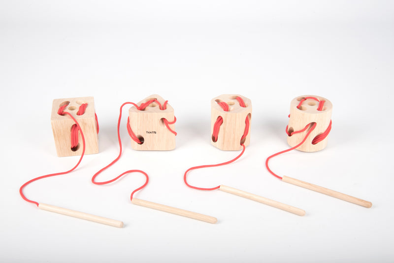 Wooden Lacing Shapes