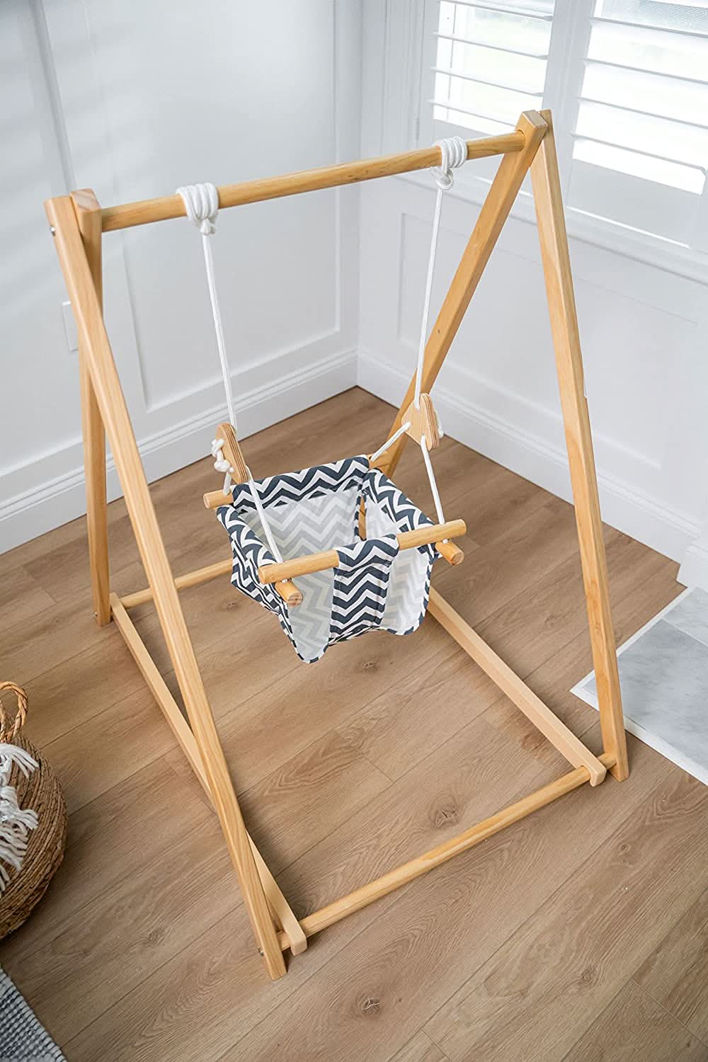 Furniture: Spruce | Foldable Baby Swing - Blue Wave