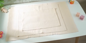 Cotton Rug Natural: Montessori Work Mat