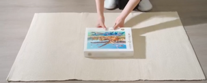 Cotton Rug Natural: Montessori Work Mat
