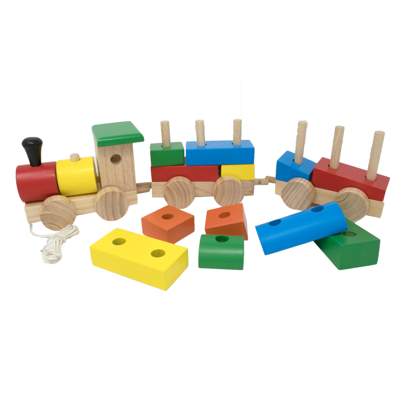 Stack and Sort Pull Along Trains