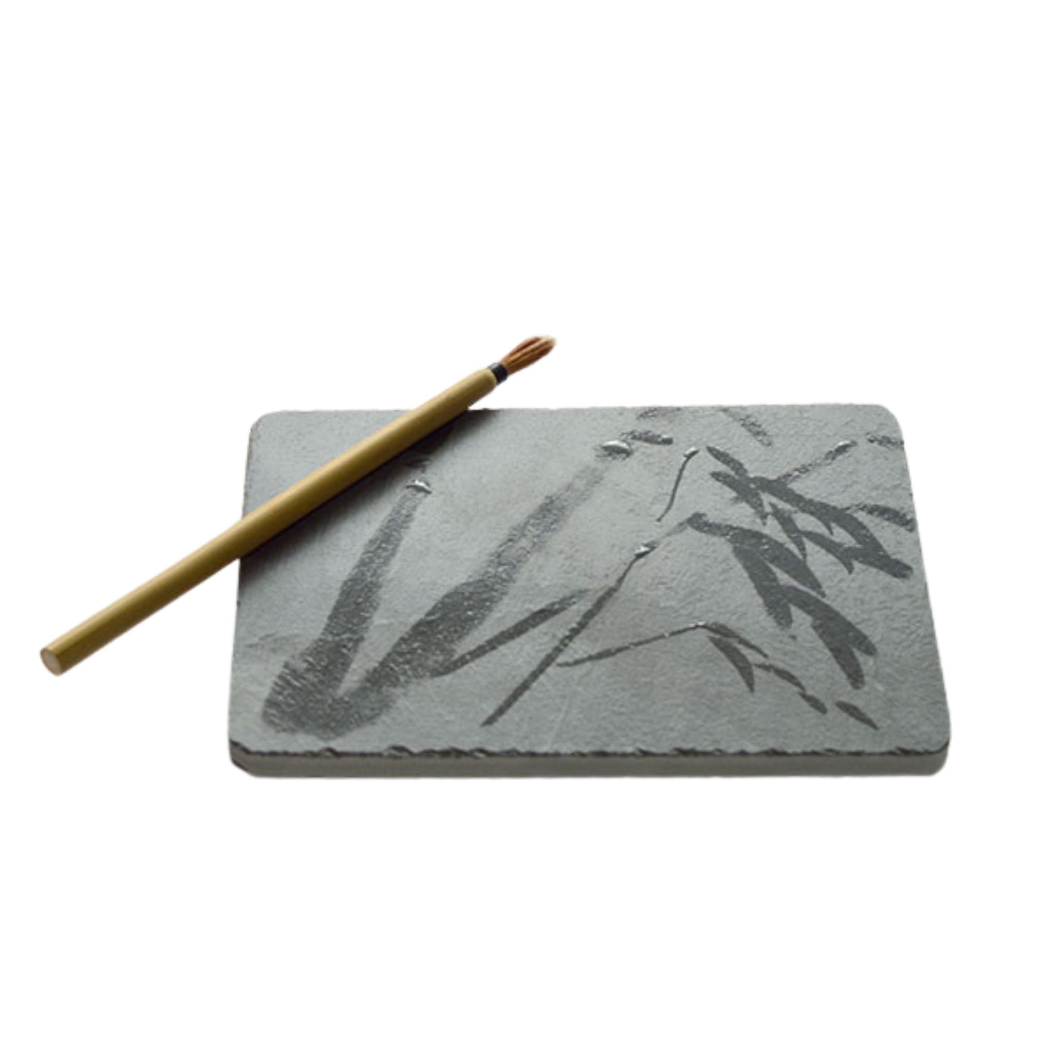 Buddha Zen Natural Stone Board & Calligraphy Brush