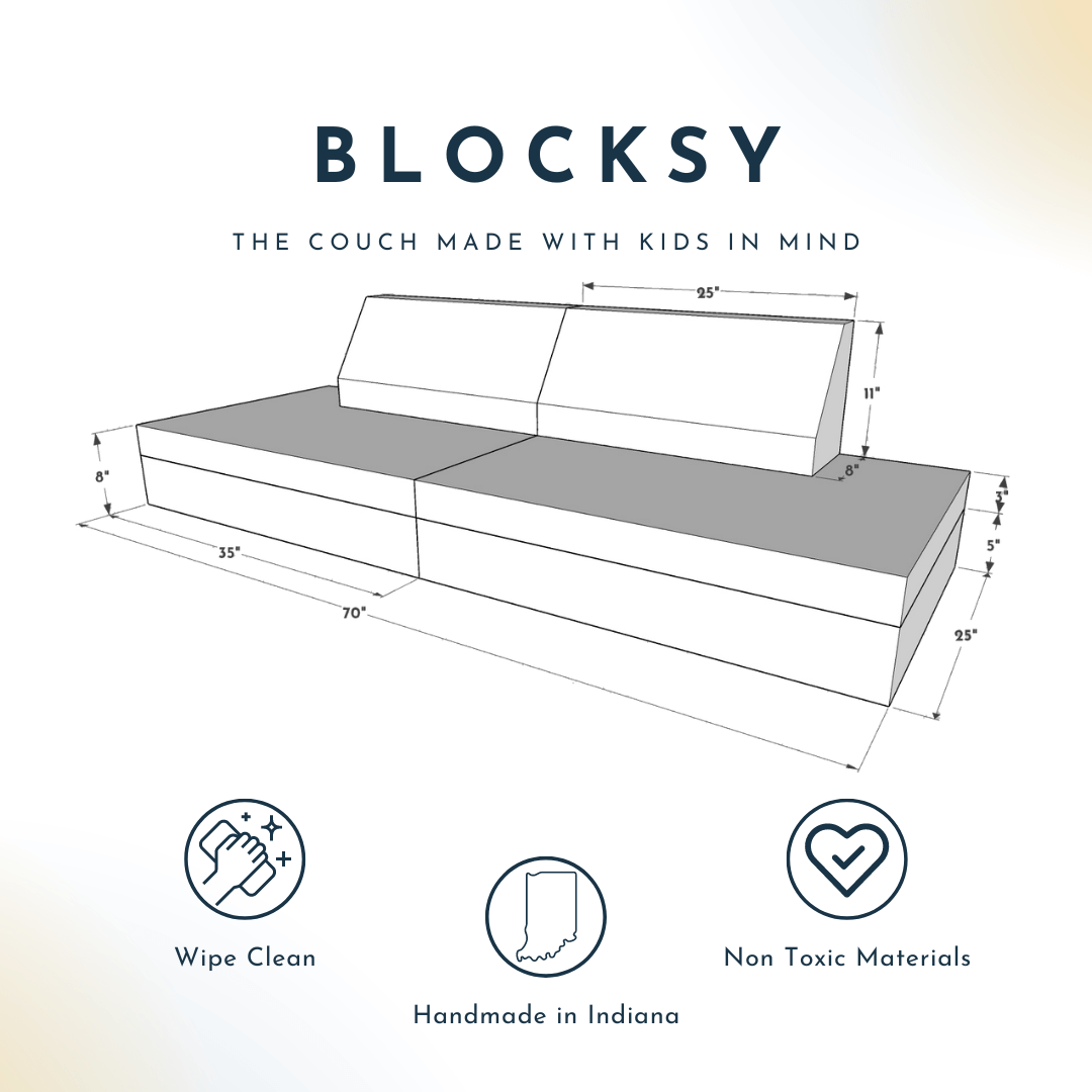 Furniture: Foamnasium Blocksy Kids Couch
