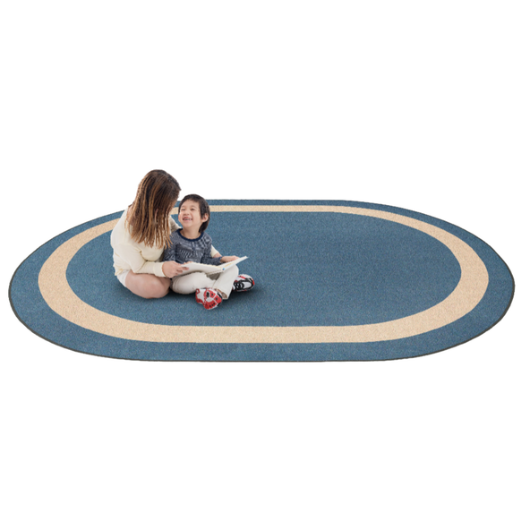 Rugs: Walking on the Line Ellipse Rug