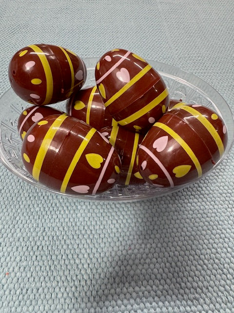 Free Gift w/ $50+ Purchase: Plastic Chocolate Print Easter Eggs Pack of 16