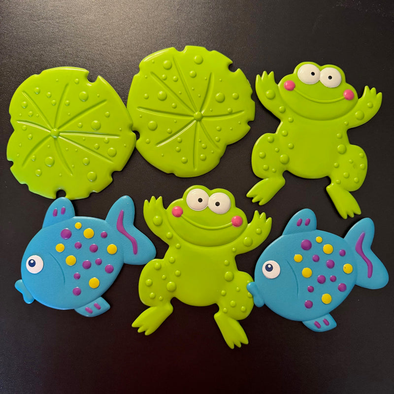 Animal Rubber Mats Set/6