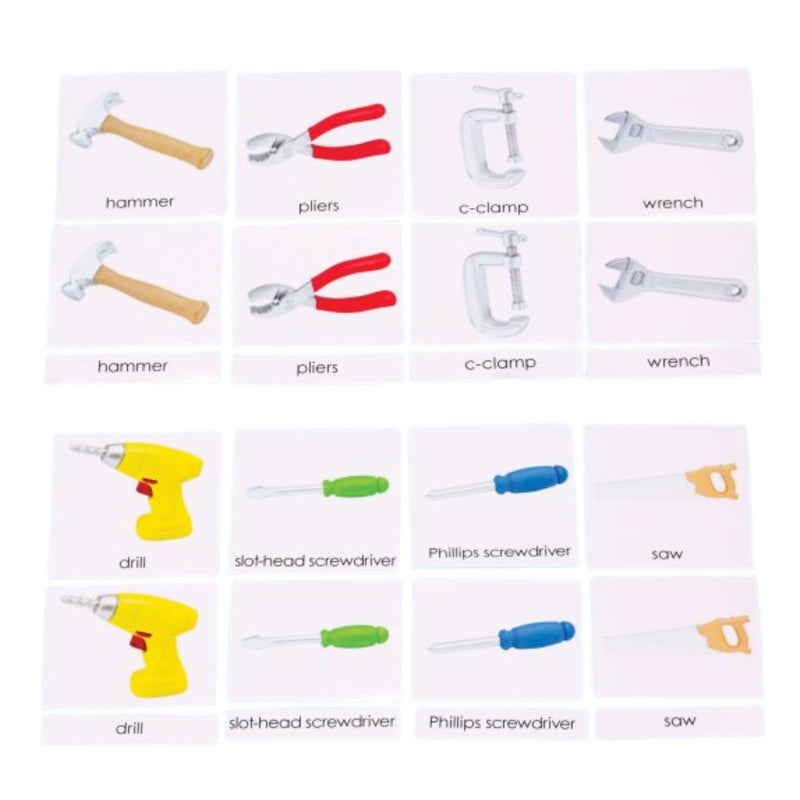 Tools 3-Part Laminated Cards Only