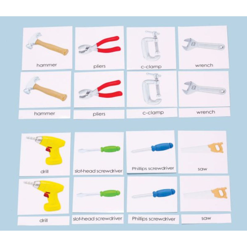 Tools 3-Part Laminated Cards Only