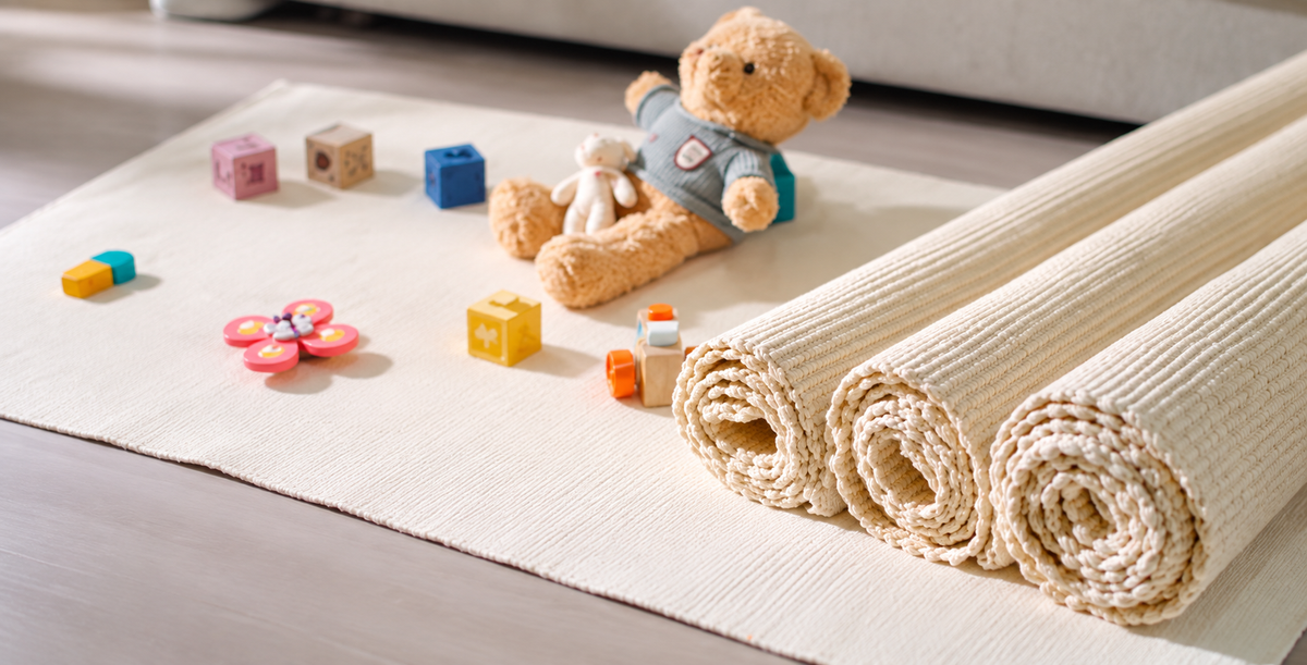 Cotton Rug Natural: Montessori Work Mat