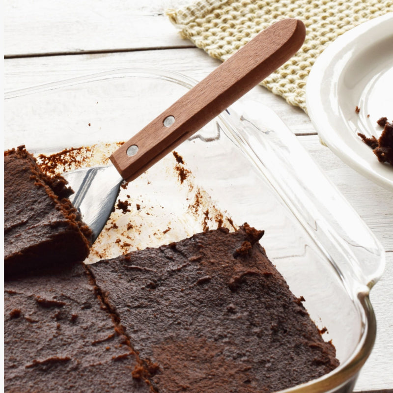 Metal Lift & Serve Spatula w/ Wood Handle