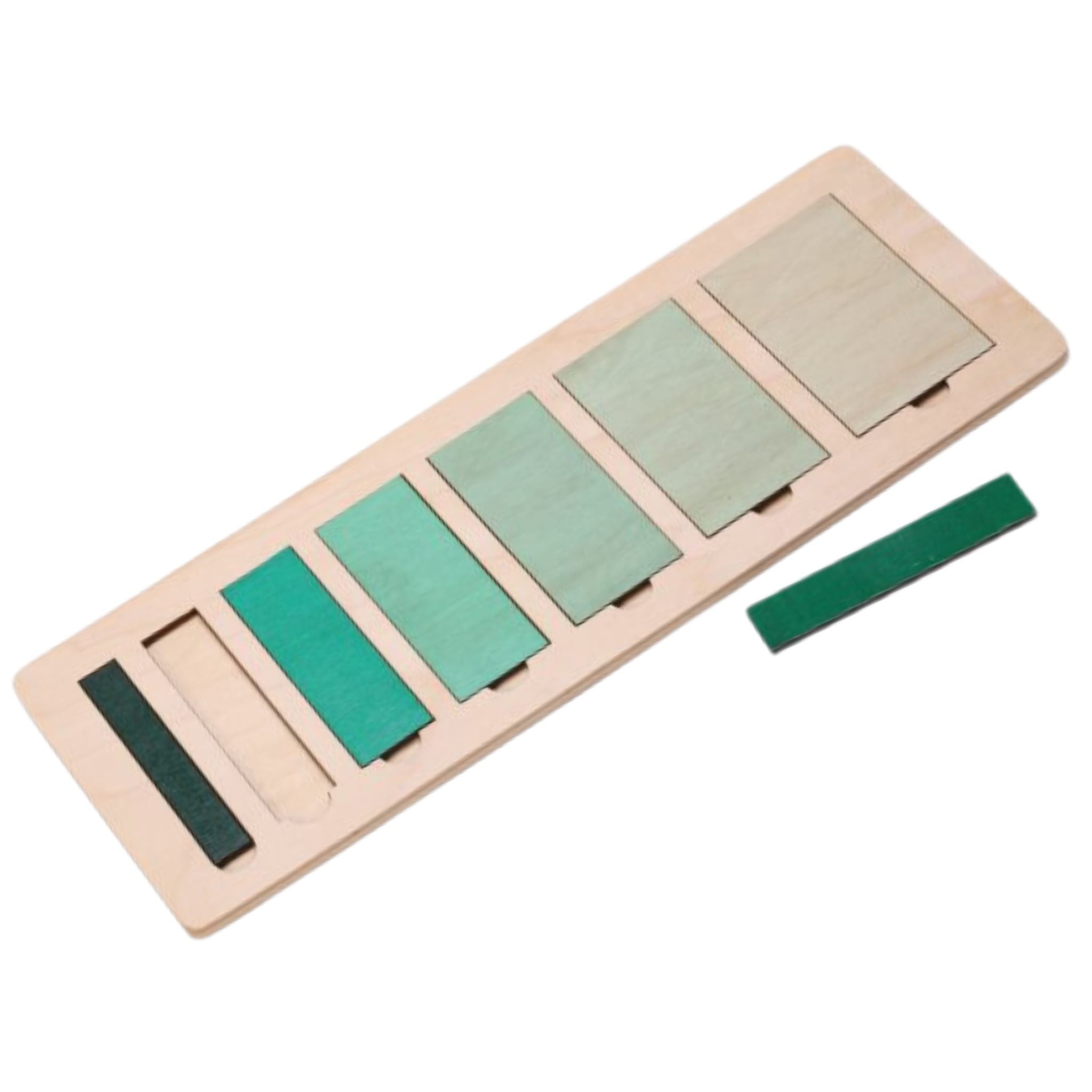 Arranging Narrow to Wide Wood Puzzle