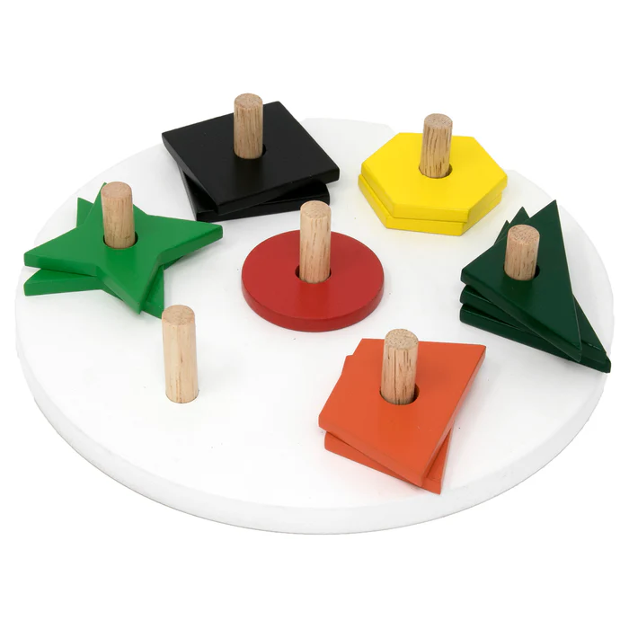 Multishape Stacking and Sorting Board (7 Shapes)