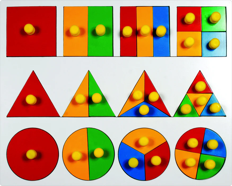 Geometric Fraction Shape with Knobs