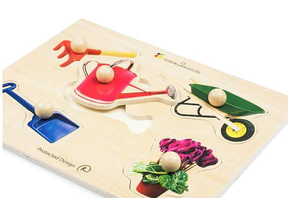 Toddler Puzzle: Everyday Items Real Life Photos -Garden