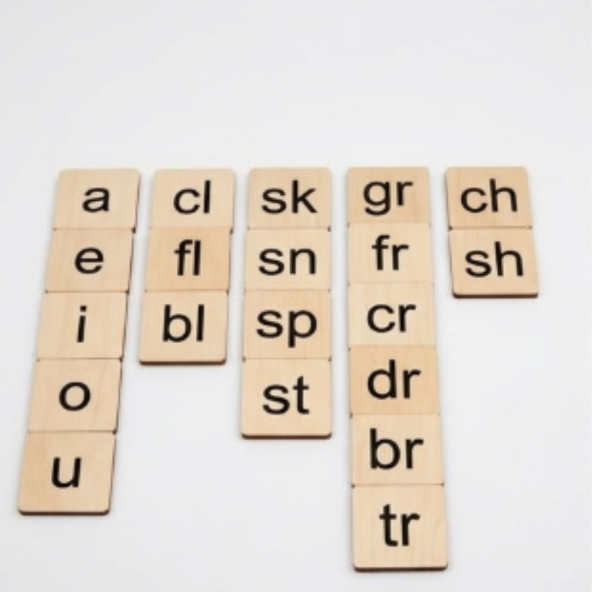 Wooden Language Labels (Vowels, Blends, Digraphs)