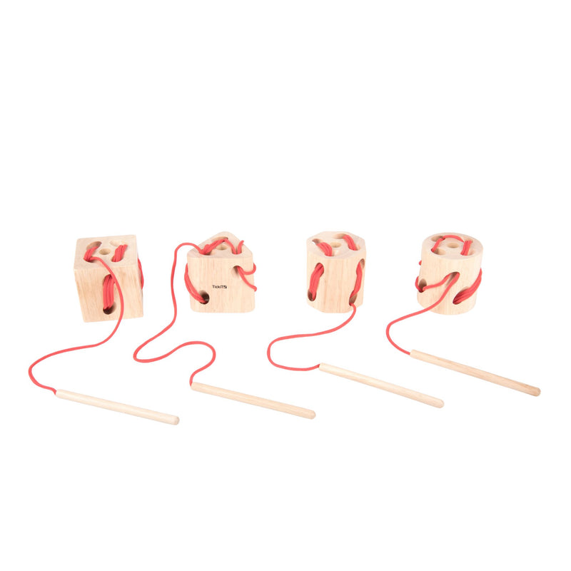 Wooden Lacing Shapes