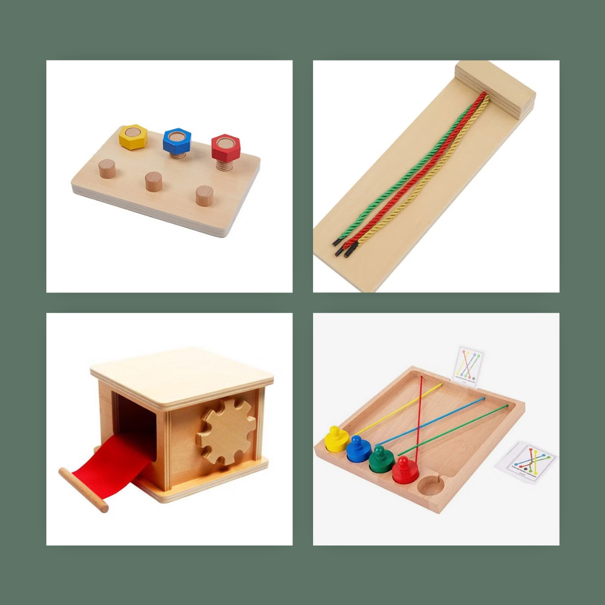 Twist, Turn, and Sort A Motor Skills Activity Board Collection