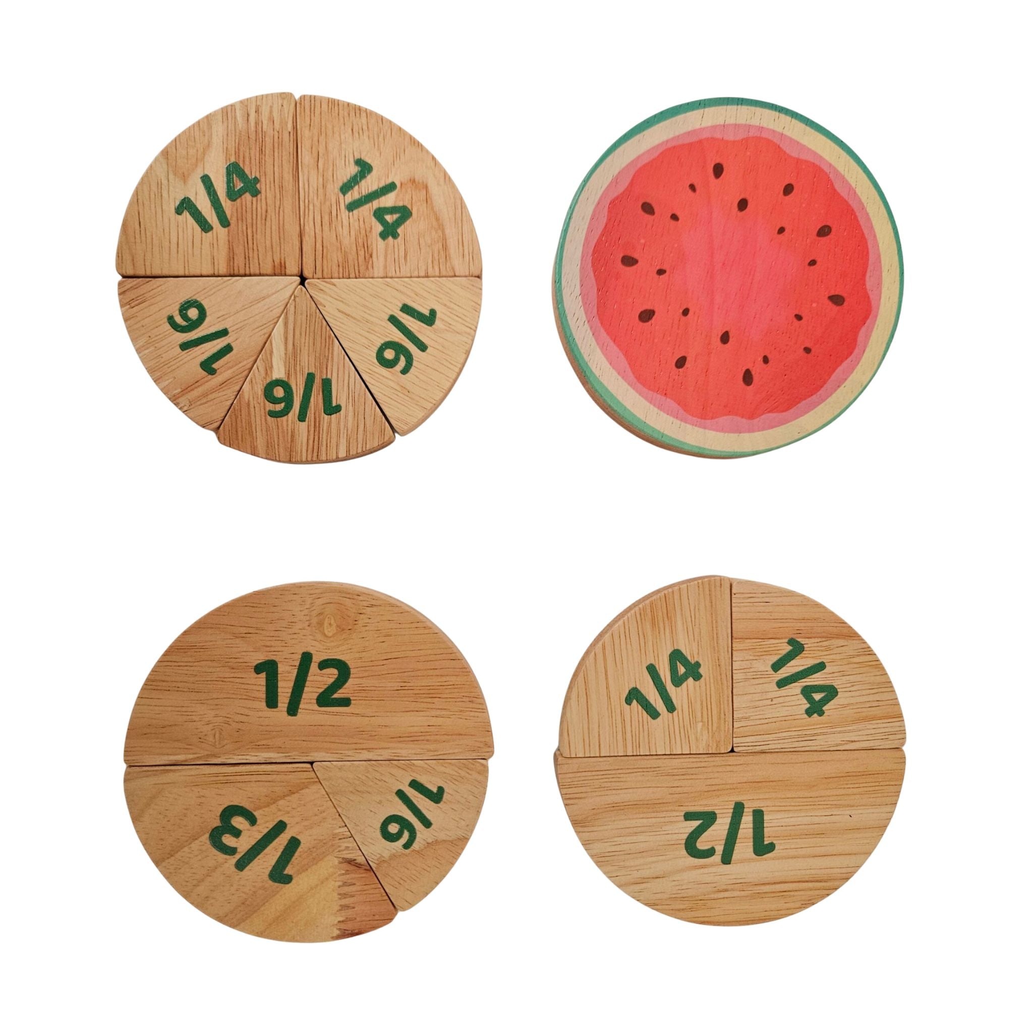 Watermelon Fraction Set