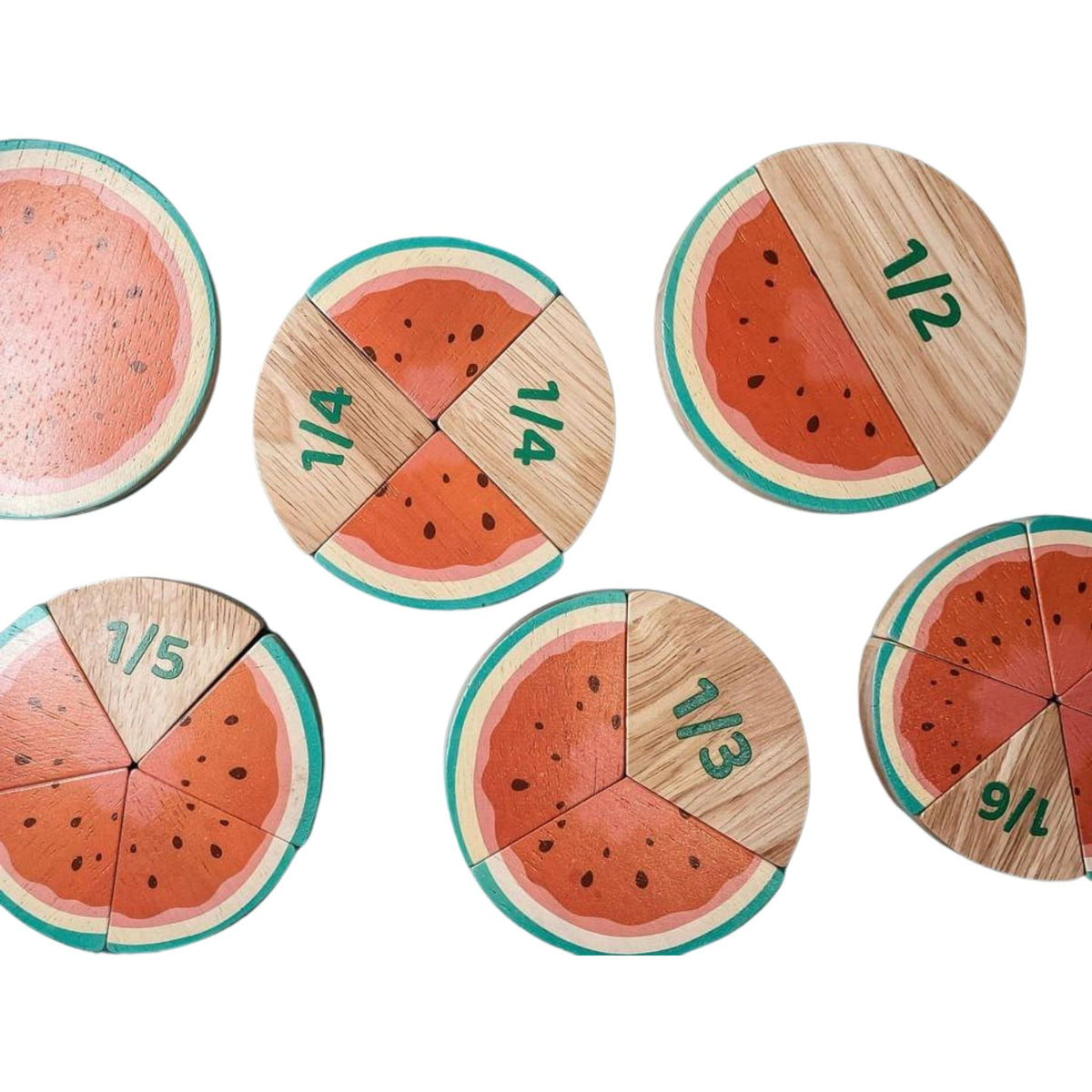 Watermelon Fraction Set