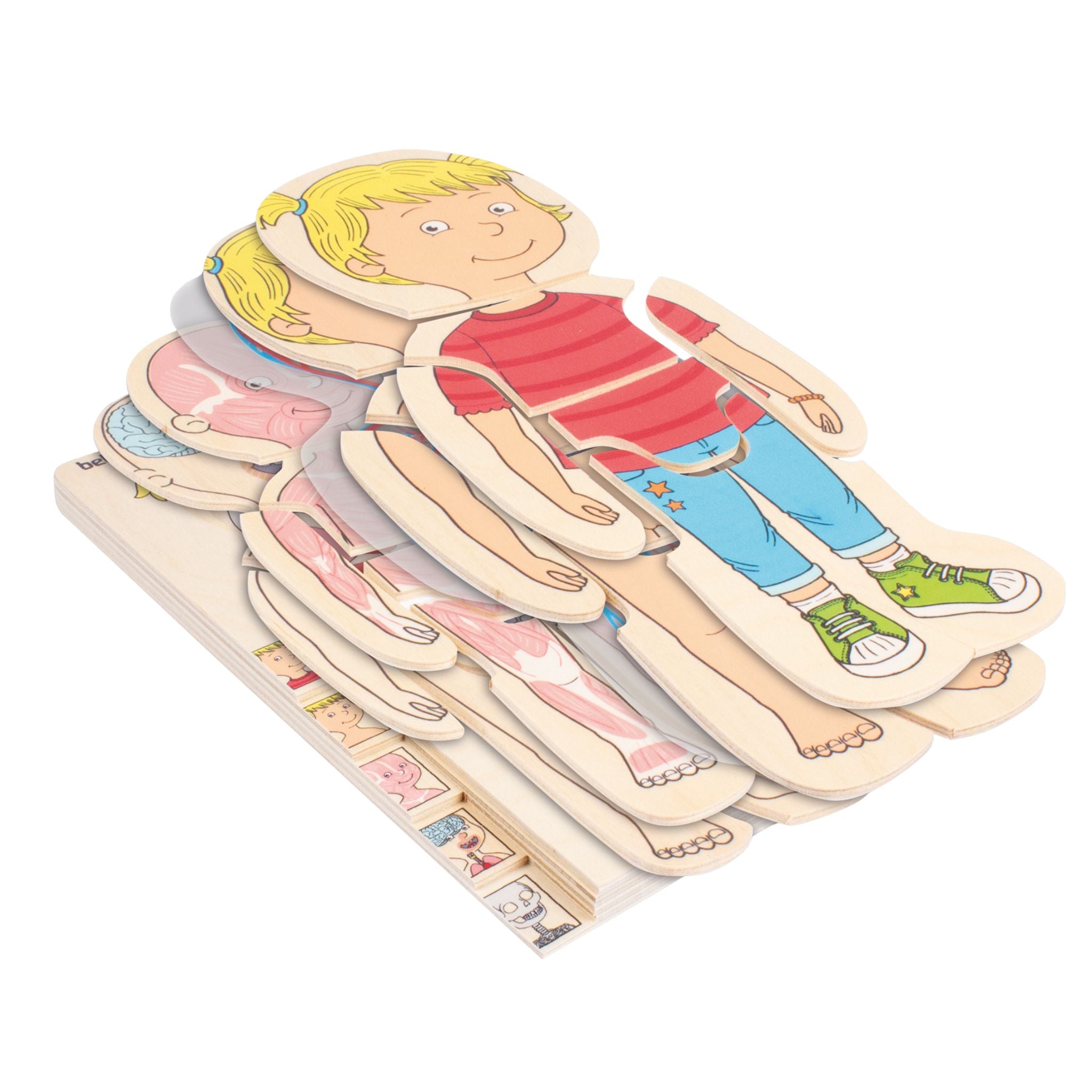 Multi-Layer Nesting Wood Puzzle: Your Body Girl 5 Layers