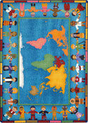 Continents: Hands Around The World 7ft 8in x 10ft 9in Rectangle Rug