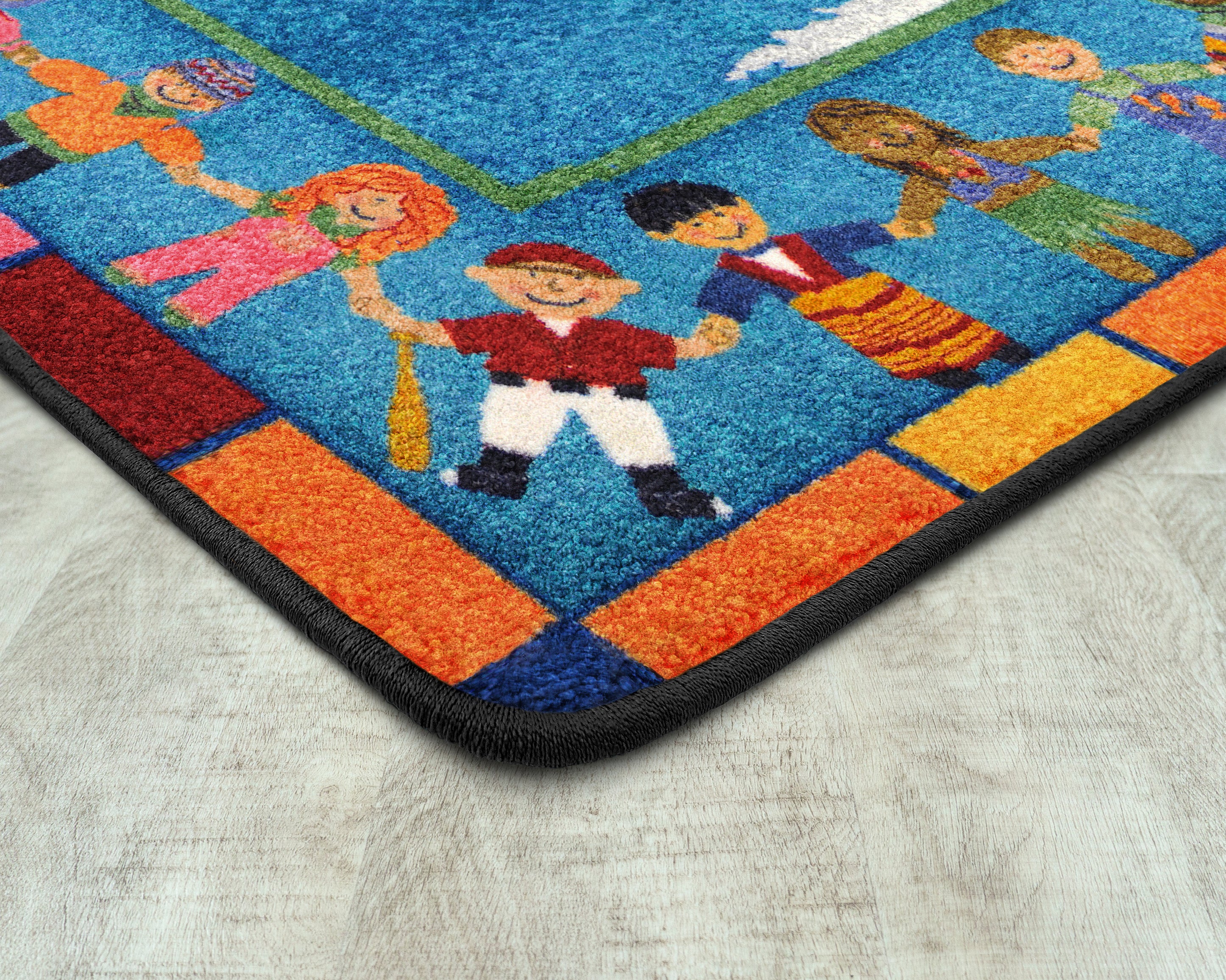 Rugs: Continents: Hands Around The World 7ft 8in x 10ft 9in Rectangle Rug