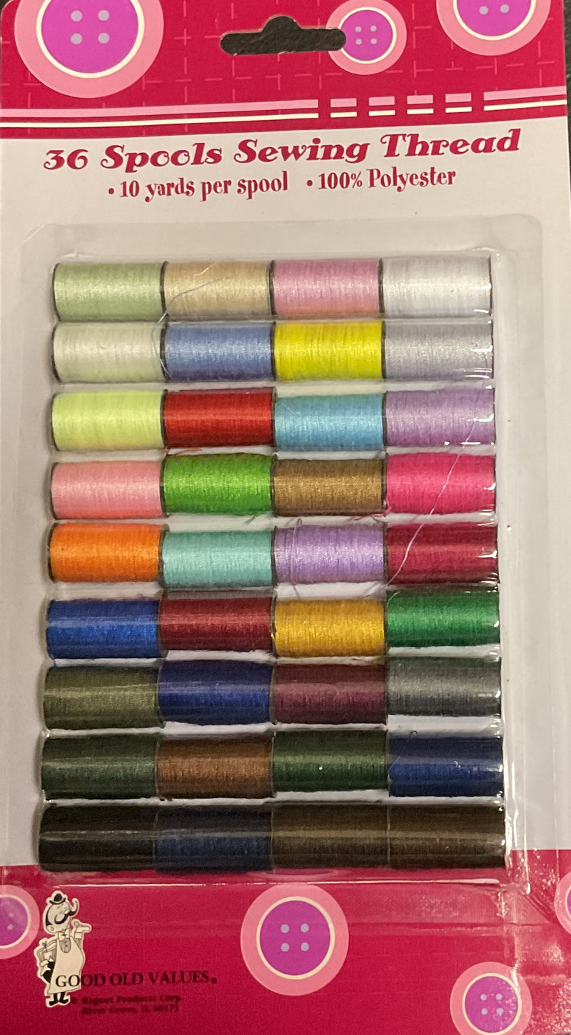 Free Gift w/ $50+ Purchase: 36 Spools Sewing Thread