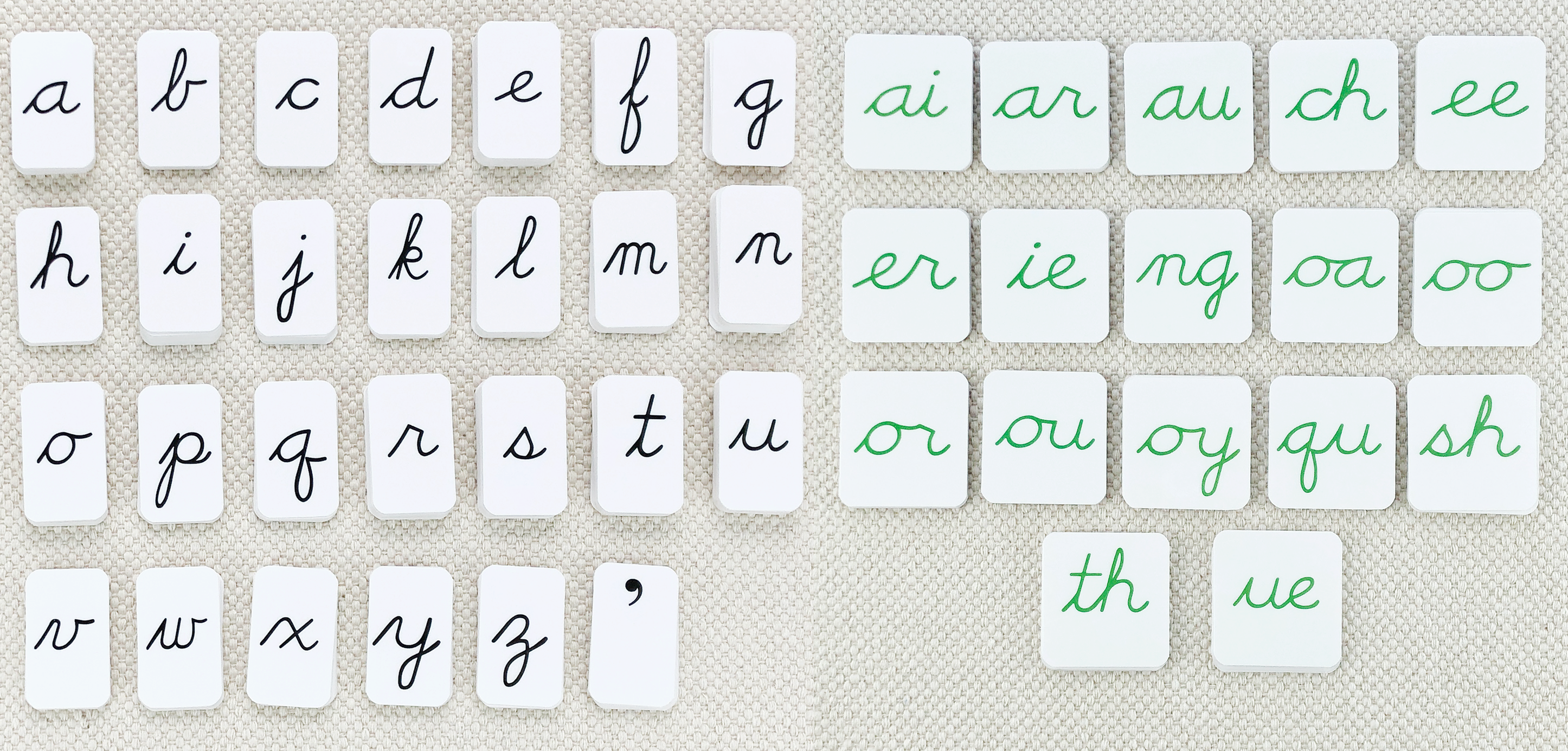 Phonogram Cursive Alphabet by Maitri