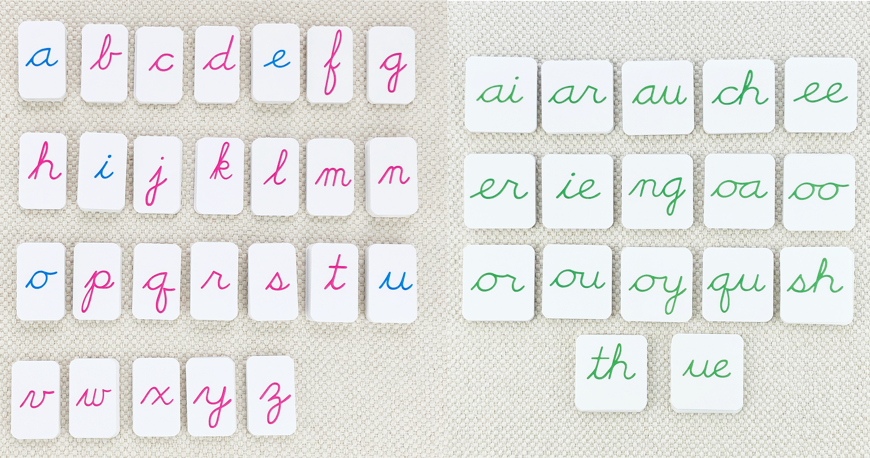 Phonogram Cursive Alphabet by Maitri