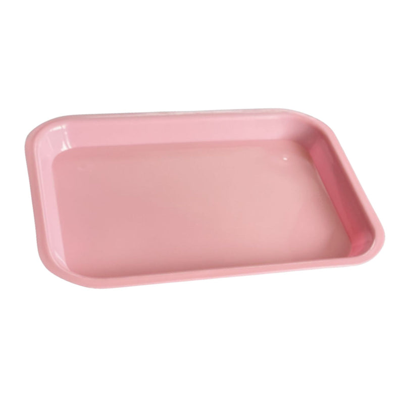 Tray: Medium Plastic Colored Rectangular