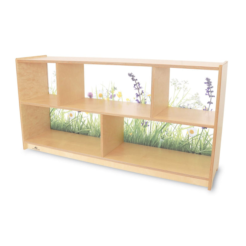 Furniture: Nature View Acrylic Back Shelf