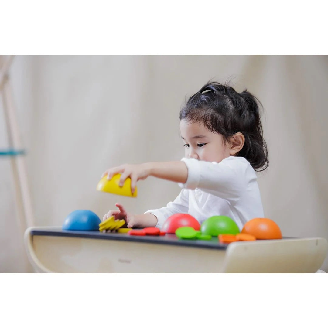 Rainbow Color, Match & Count Wooden Sorting