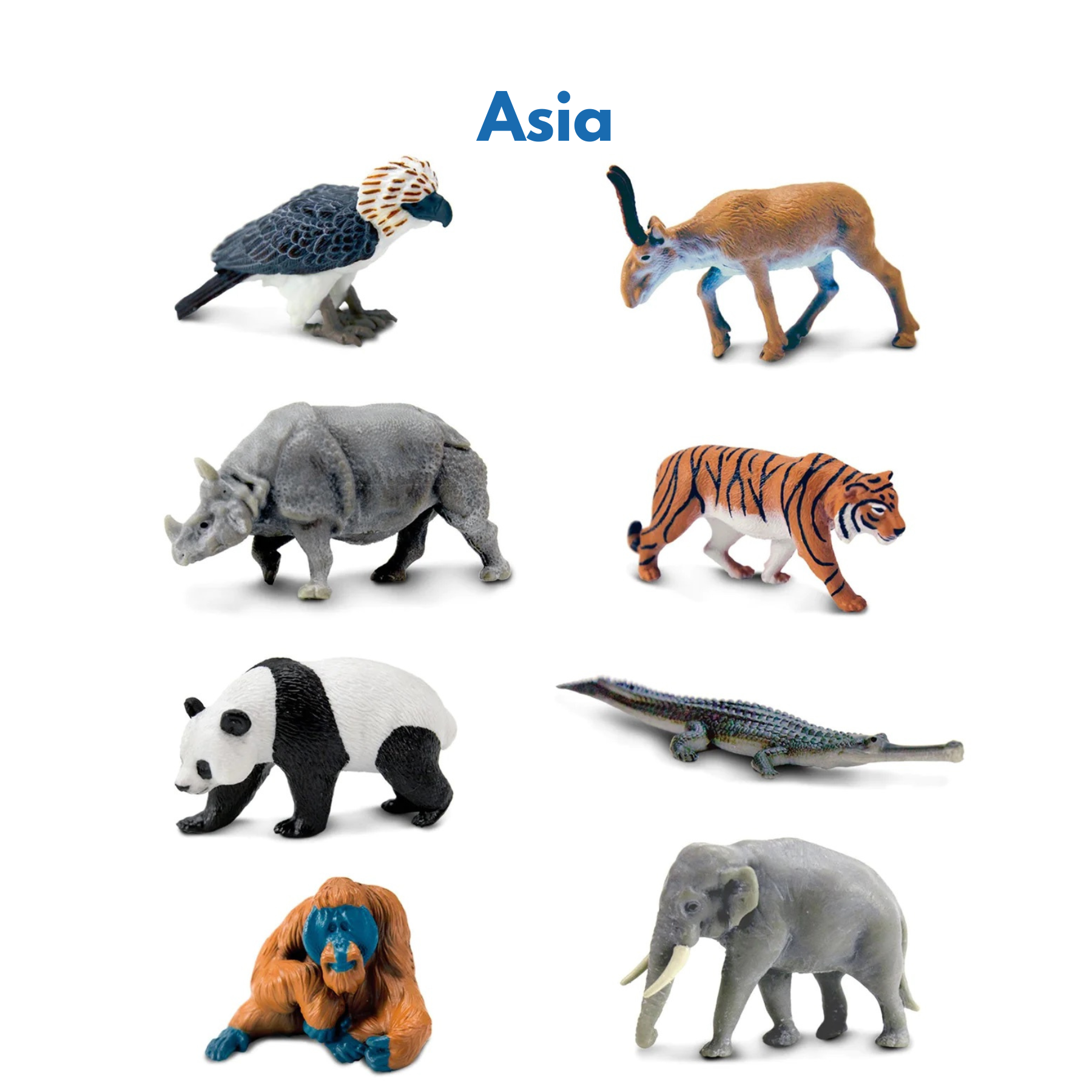 Continent Animal Miniatures: All 8 Sets (Includes Antarctica, Polar/Arctic)