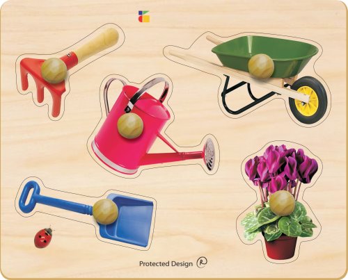 Toddler Puzzle: Everyday Items Real Life Photos -Garden