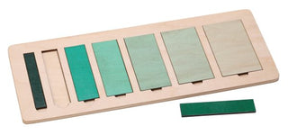 Arranging Narrow to Wide Wood Puzzle 