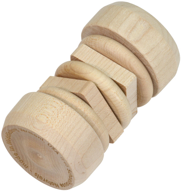 Unfinished Wood Disk Rattle