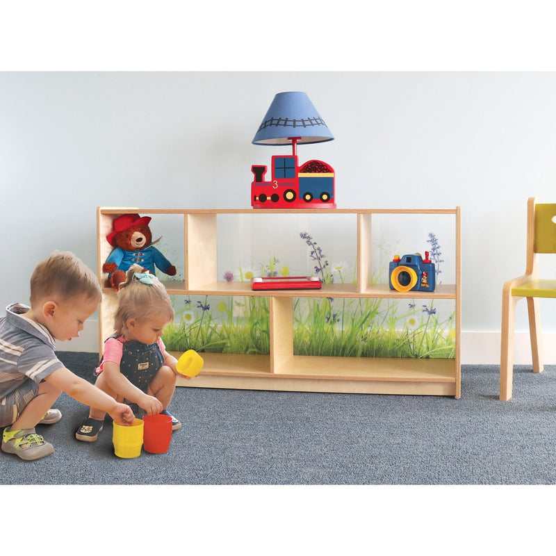 Furniture: Nature View Acrylic Back Shelf