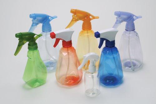 Cleaning: Spray Bottles Child-Sized See-Thru Colored & Clear with Trig