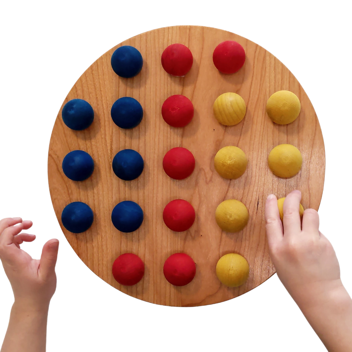 Wooden Peg Board with Pegs (LJMA088) by Leader Joy Montessori USA