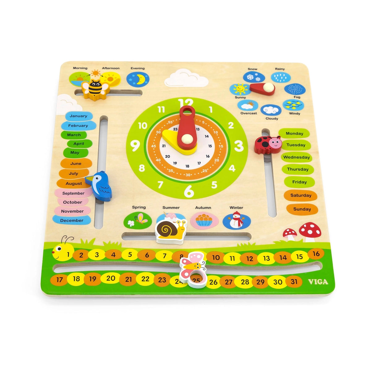 Interactive Calendar, Weather, and Time Learning Set