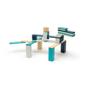24-Piece Set Magnetic Wooden Blocks