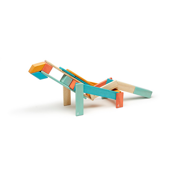 24-Piece Set Magnetic Wooden Blocks