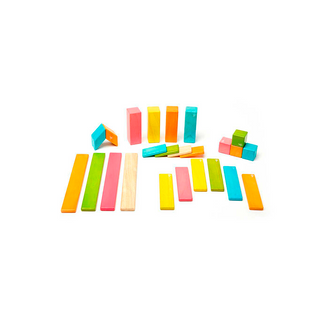 24-Piece Set Magnetic Wooden Blocks