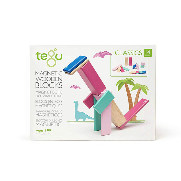 Magnetic Wooden Blocks 14-Piece Set