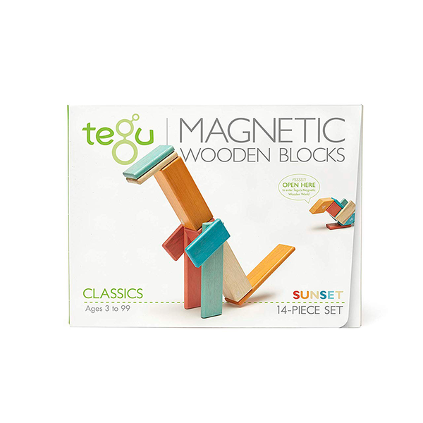 Magnetic Wooden Blocks 14-Piece Set