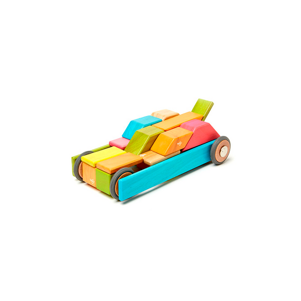 42-Piece Set Magnetic Wooden Blocks